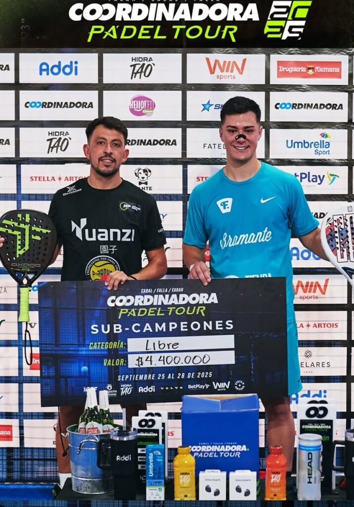 Subcampeones del pádel tour